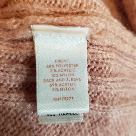 LC Lauren Conrad Women's Pink Unicorn Long Sleeve Sweater Size Medium - Picture 6 of 7